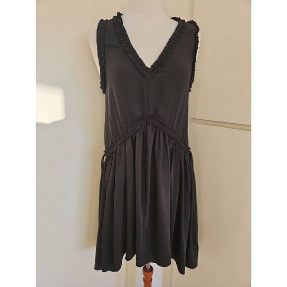 H&M LBD, Sleeveless,  Ruffled at Neckline, Armhole and Waist. Babydoll Style. 
S - Picture 1 of 10